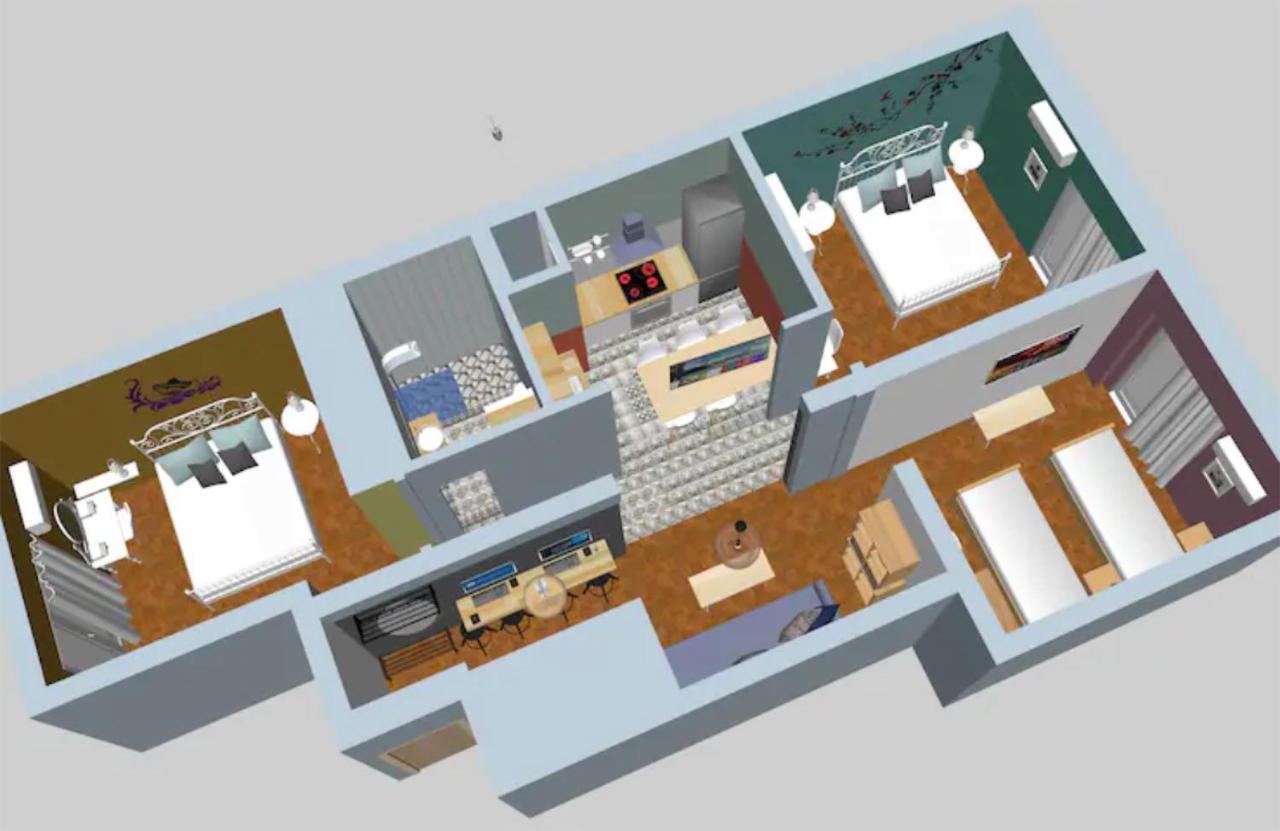 Apartment Spacious Flat☆3min To Metro☆ac|netflix|pc *